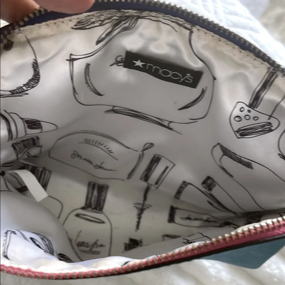 Macy’s NWOT Blue Women's Cosmetic Bag
